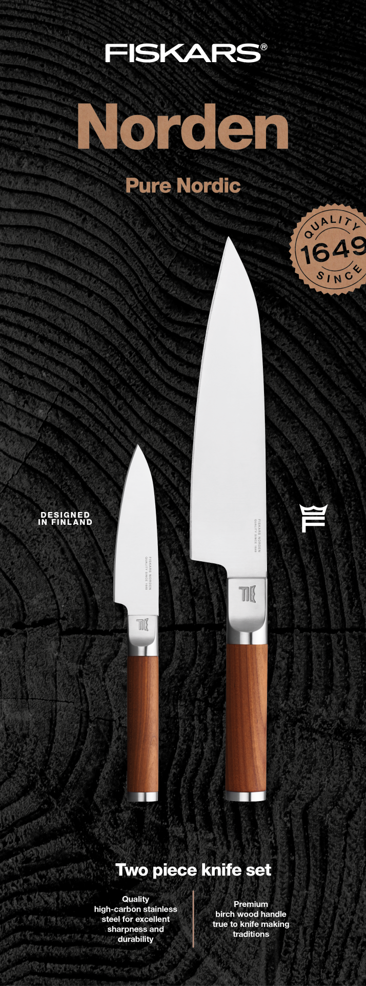 Fiskars Norden késkészlet, 2 db/csomag termék fő termékképe