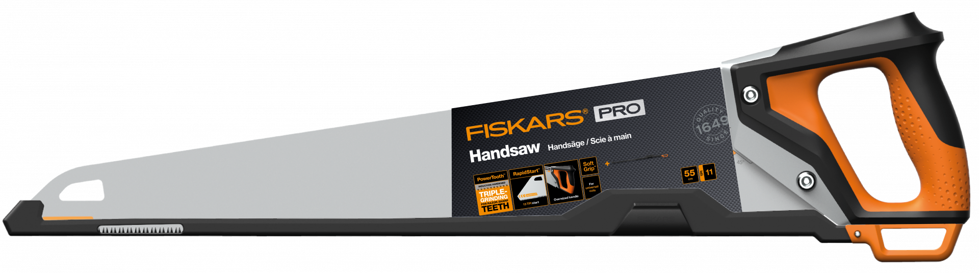 Fiskars Pro PowerTooth™ kézifűrész, 550 mm, 11TPI termék fő termékképe